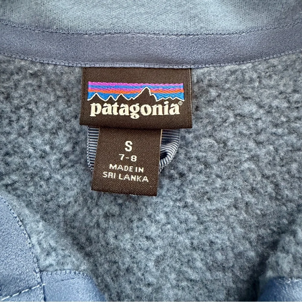 Patagonia Kids' Better Sweater 1/4-Zip Fleece Pullover in Barnacle Blue
